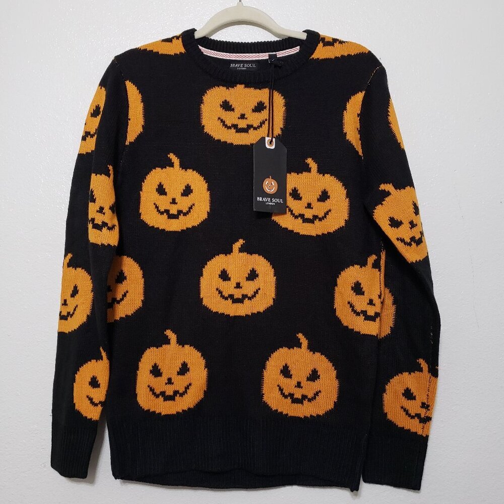 Brave Soul London Pumpkin Sweater